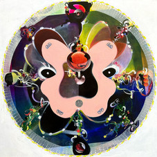 SooHong_Laughs and Choices_acrylicandoilstickandpaperoncanvas_36x36_2022.jpg